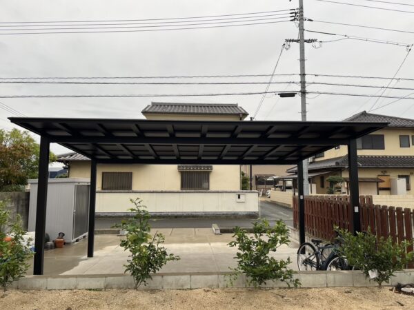 カーポート設置工事　～リフォーム・外構・春日井・小牧～